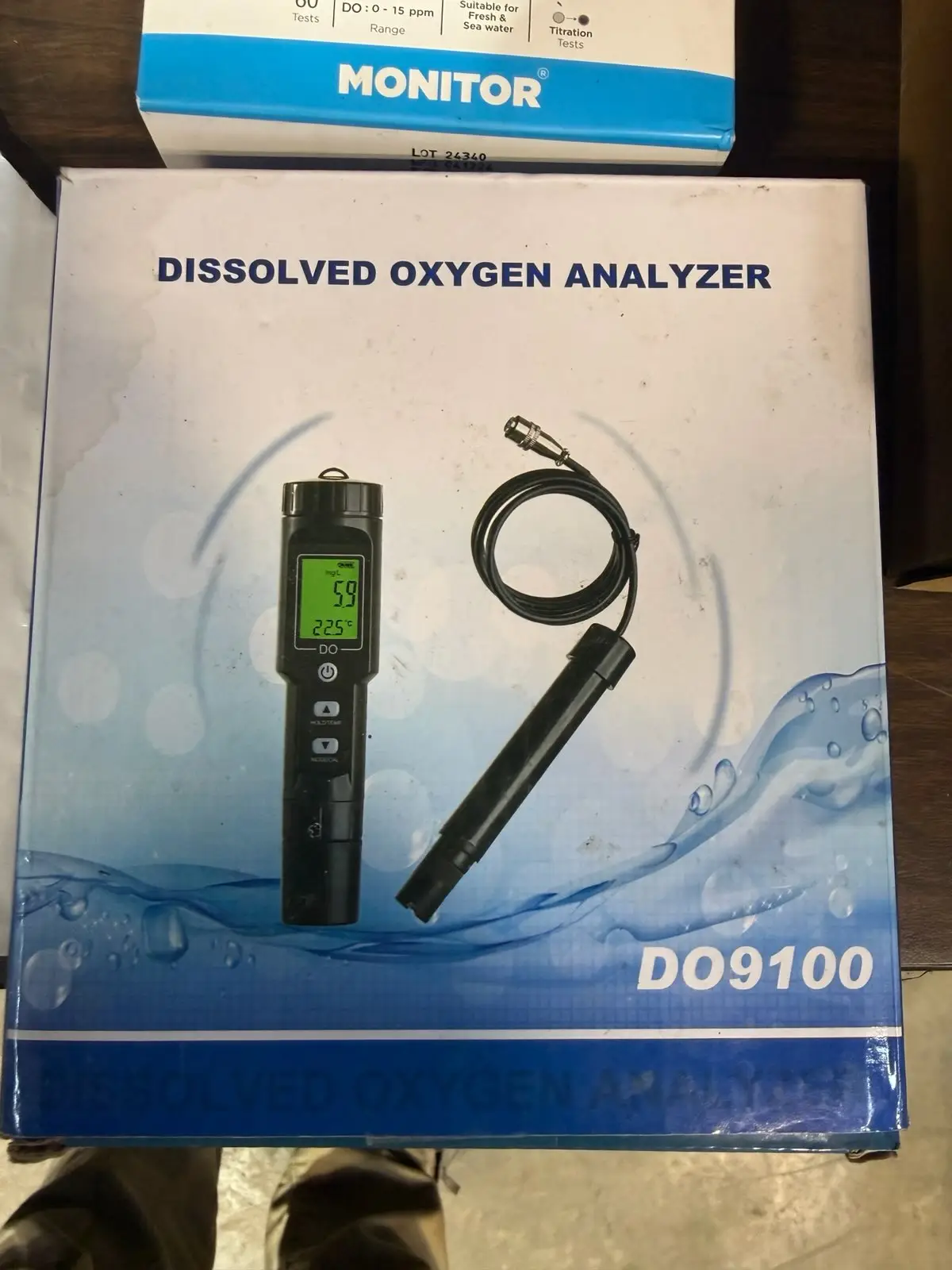 DO9100 Portable Dissolved Oxygen Analyzer/Meter with External DO Probe, ATC
