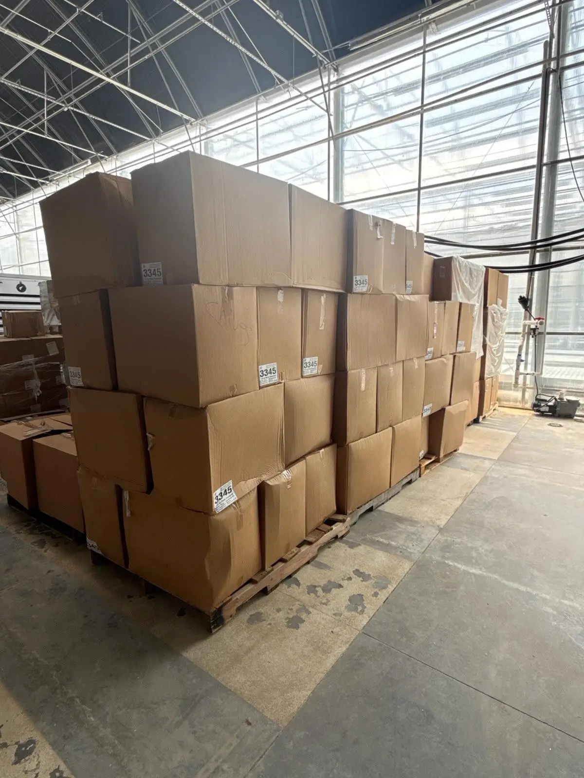 Bulk 1/2 oz Clamshells – 5 Pallets ~75,000 Units Clear Hinged Containers