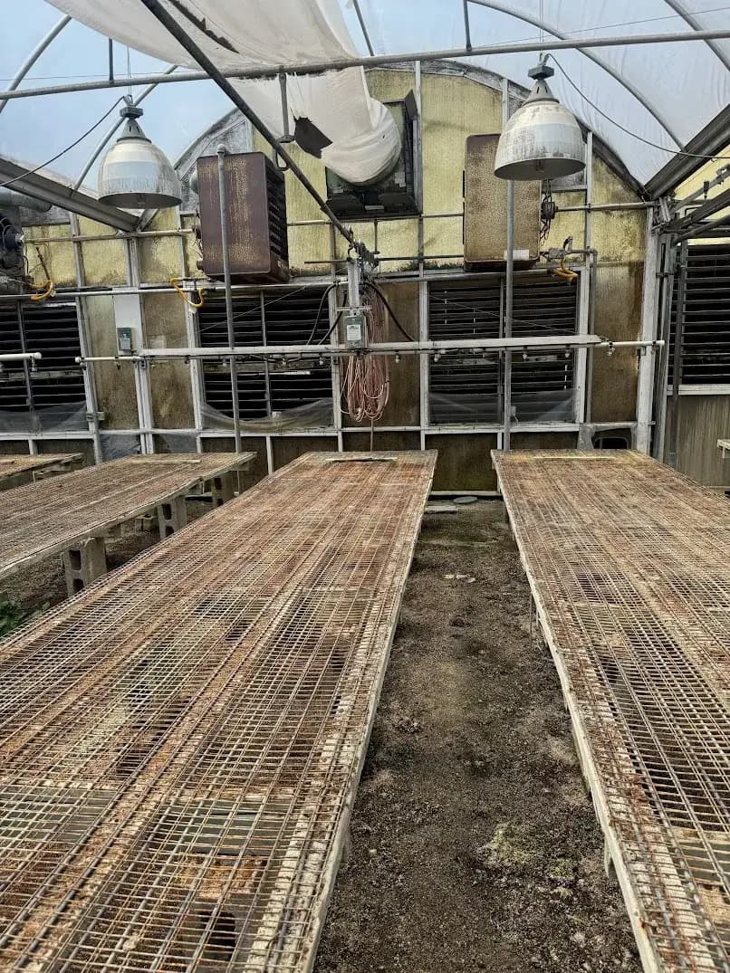 WHITES AUCTION LOT 123 - 17' Double Rail Watering Boom System with Greenhouse Technology Inc. Boom System Controller in GH22 Starting Area Bay 6