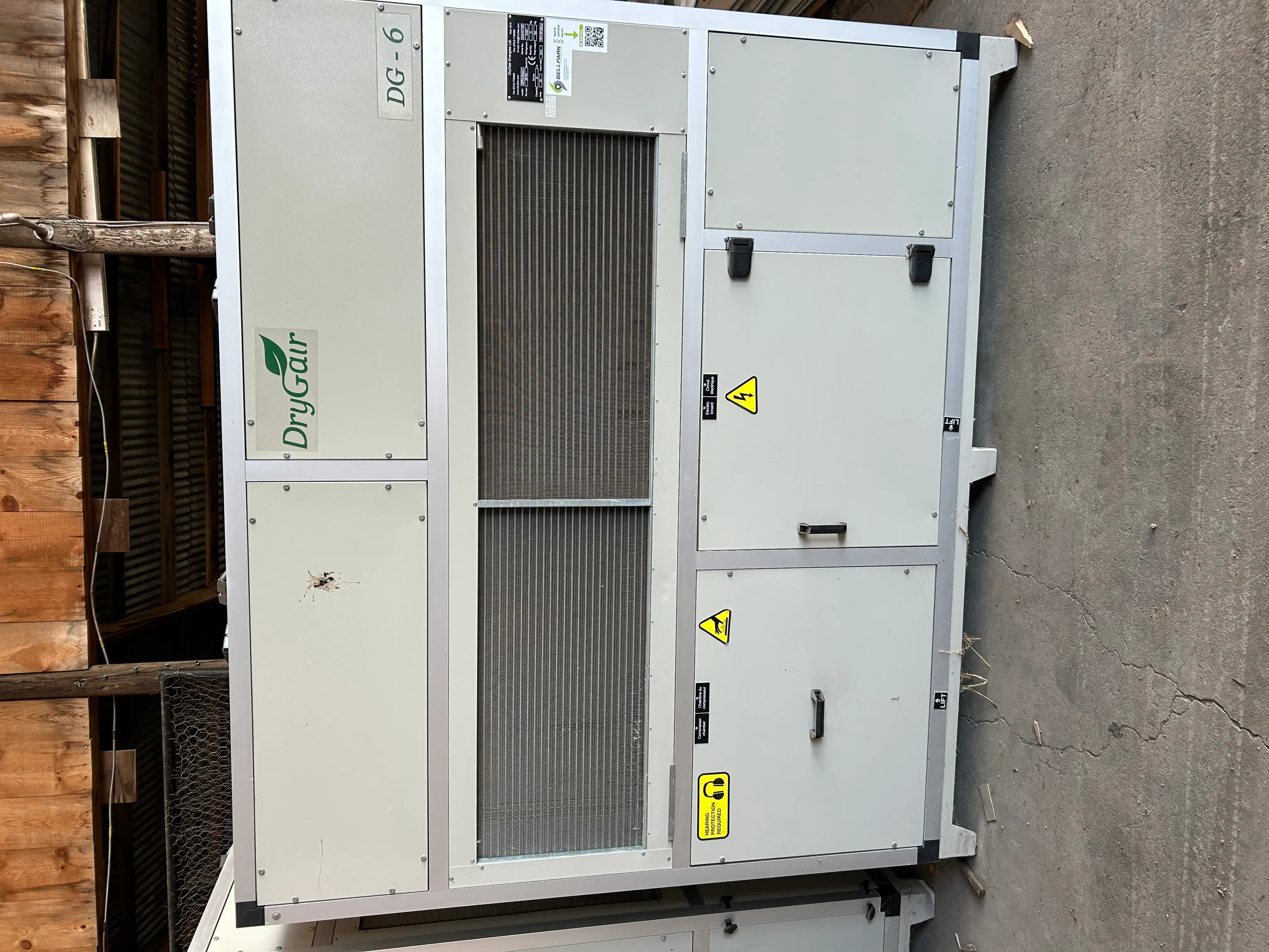 DryGair DG6 Greenhouse Dehumidifier, 6 gallons per hour, about 7,000 CFM, three available