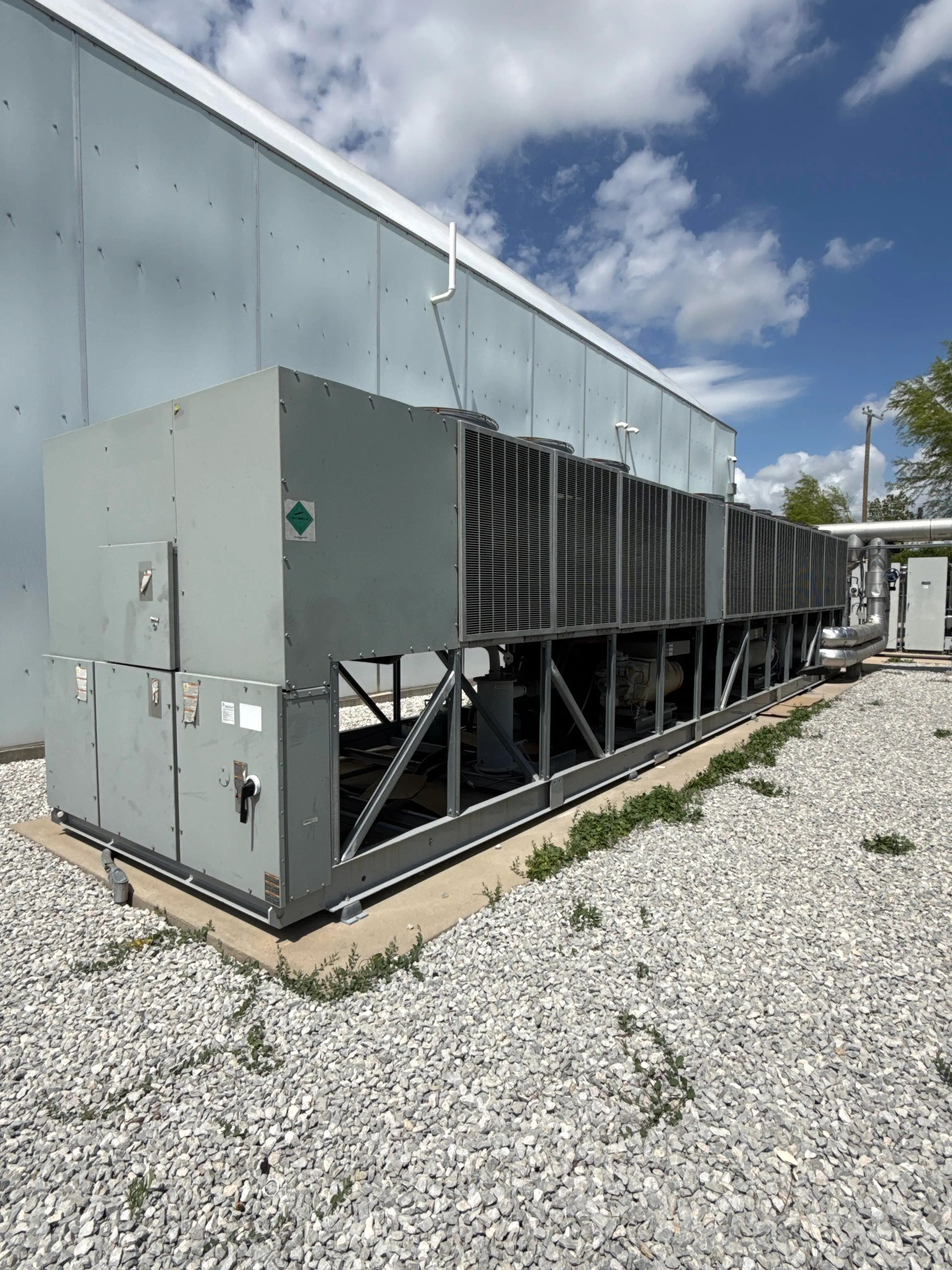 300 Ton Trane RTAC Air-Cooled Chiller System with Pump & Eaton Control Panel