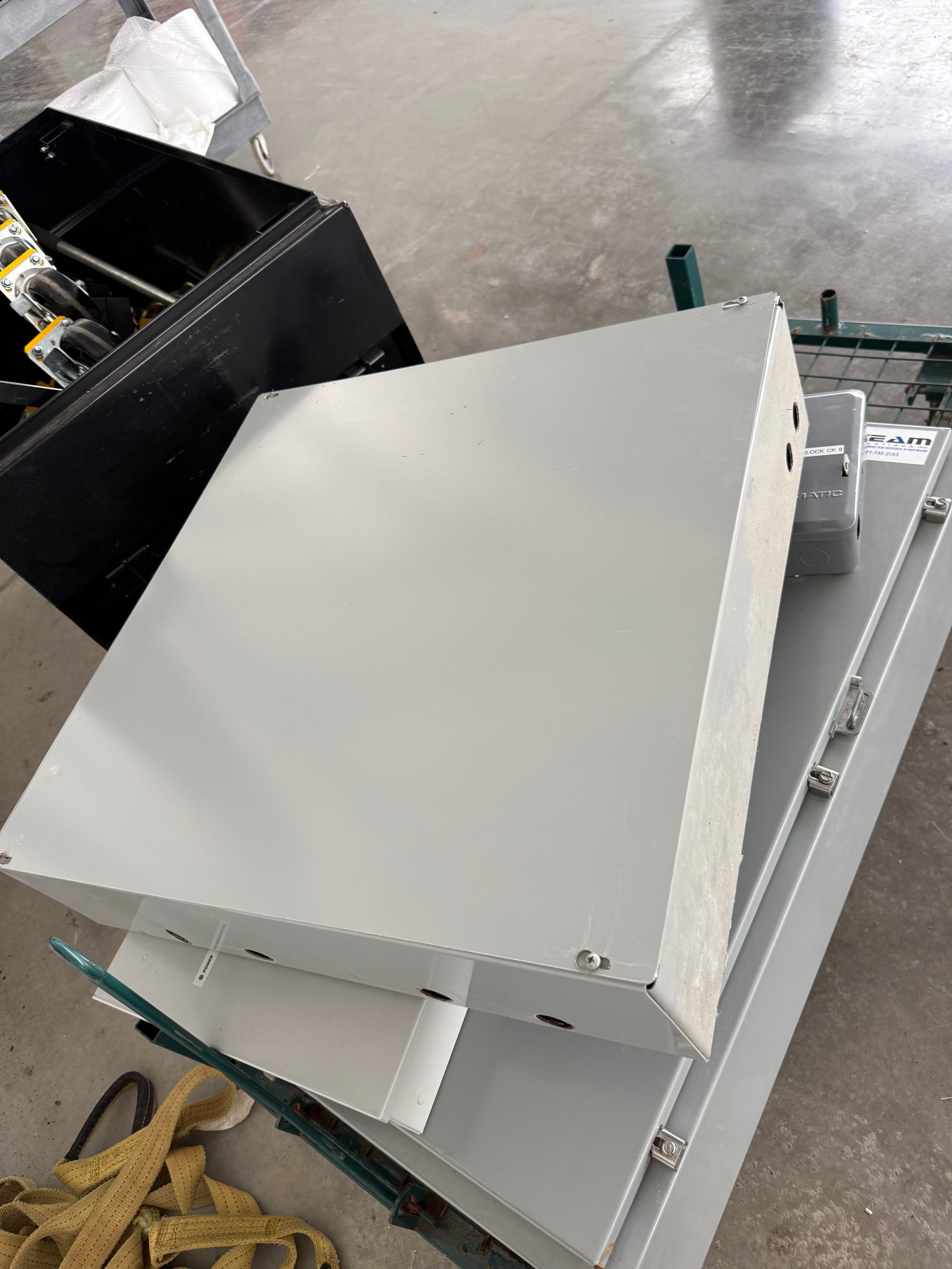 Multi-Circuit Load / Lighting Contactor Panel — (5) Sprecher + Schuh CA7-9 Contactors in Steel Enclosure