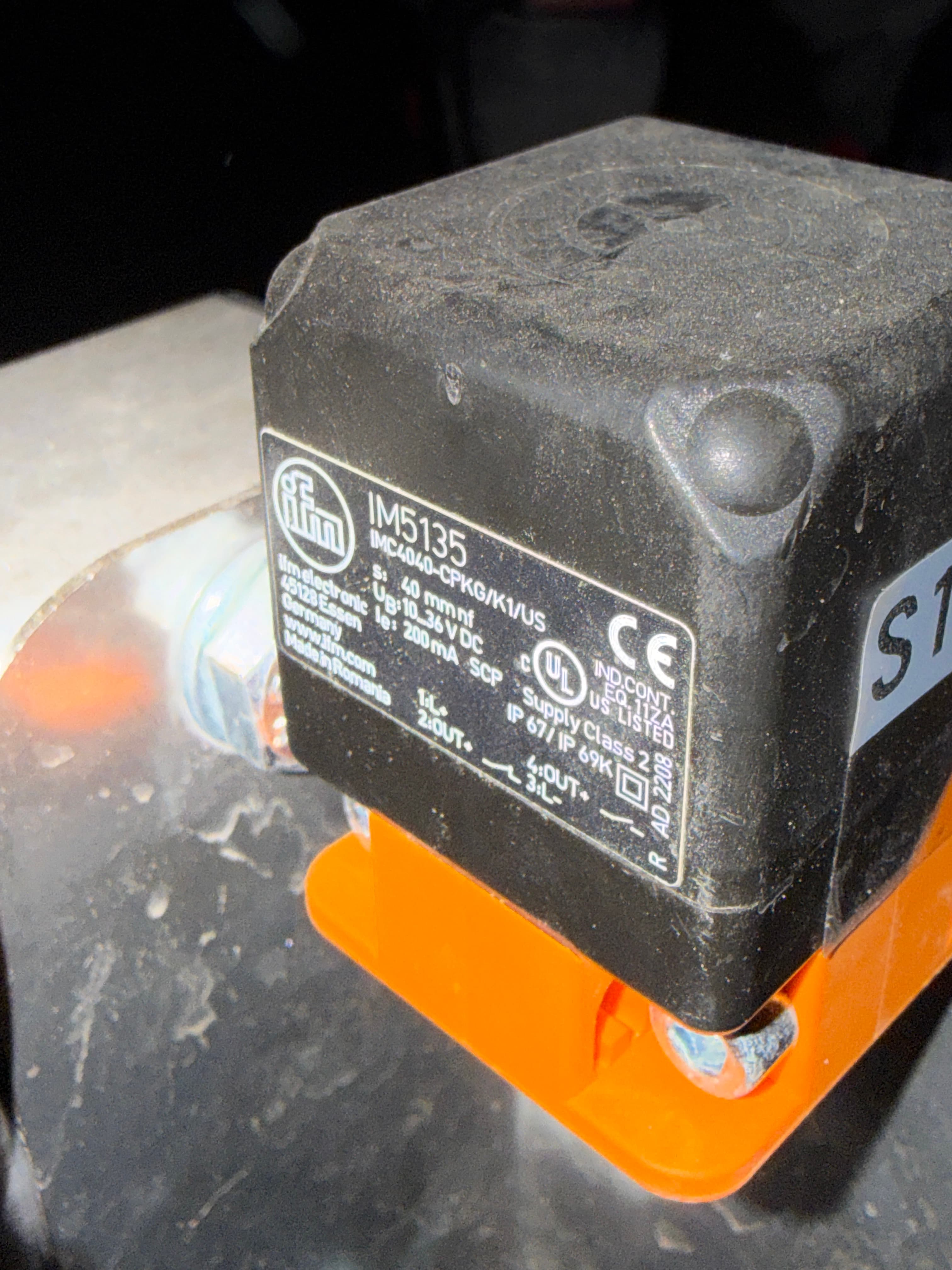 Lot of 50 - ifm IM5135 Inductive Proximity Sensors, 40mm, IP67/IP69K, 10-36V DC (Lot 2 of 6) | Chesterton, IN