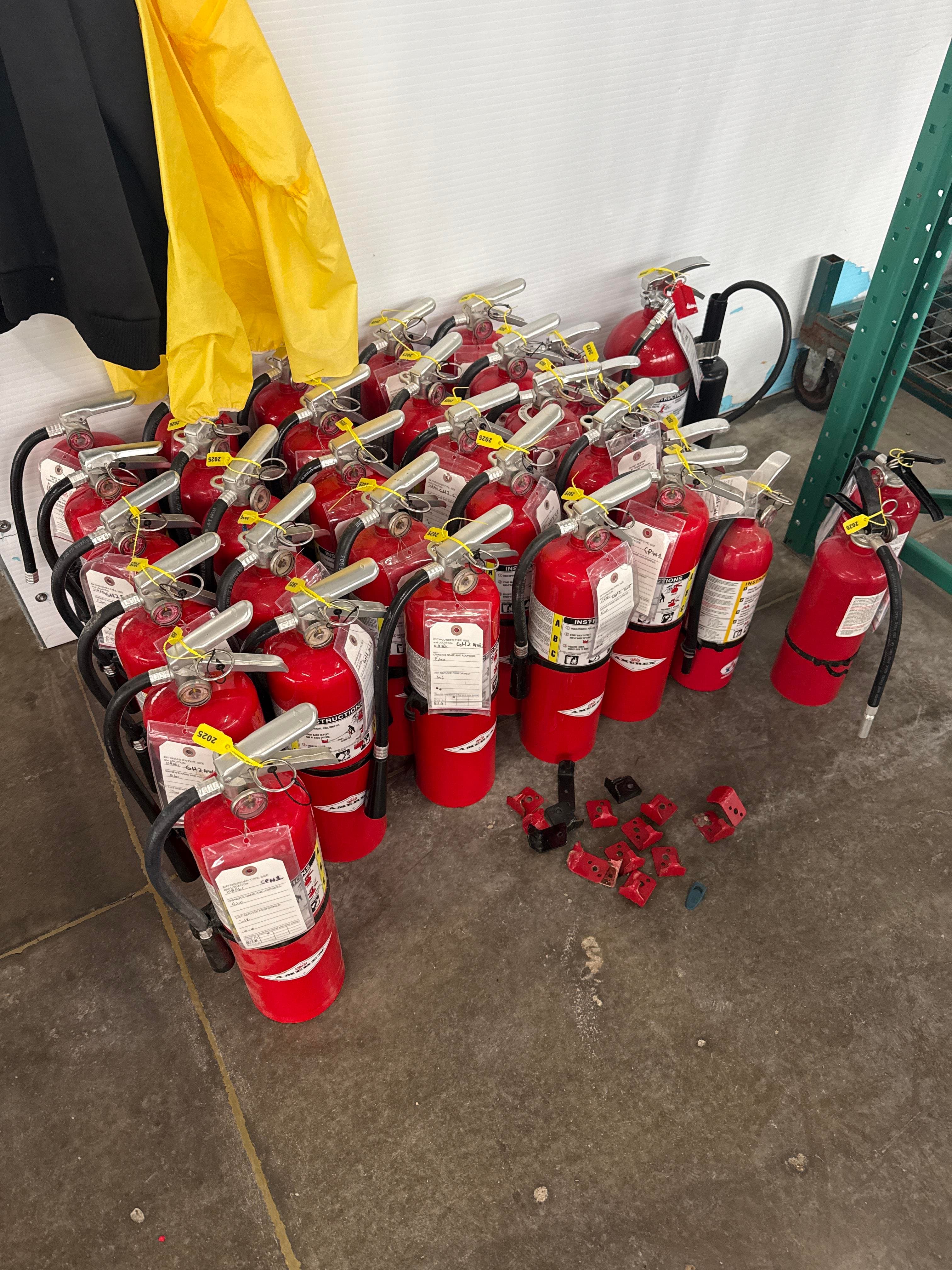 Industrial Fire Safety Lot - 34 High-Capacity Fire Extinguishers