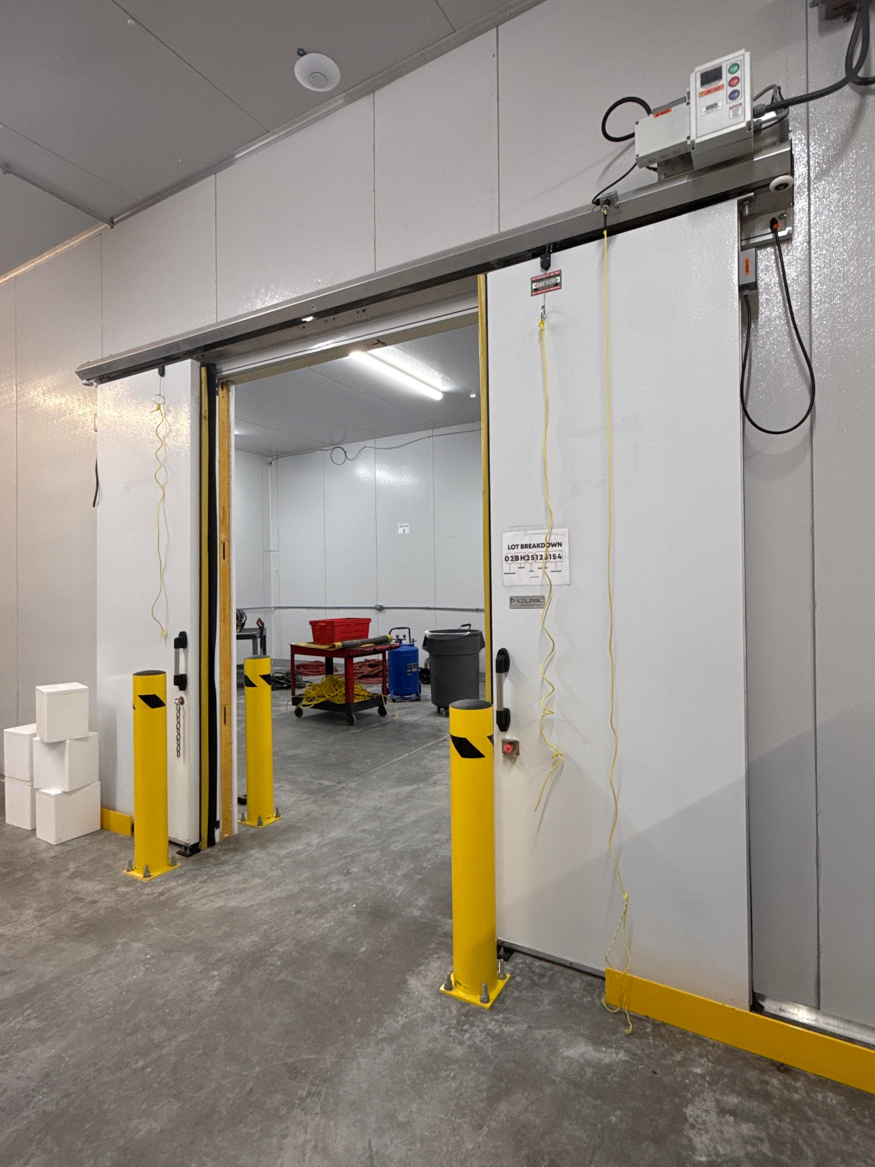 Kolpak Powered Sliding Cooler Door System with Track and Controls