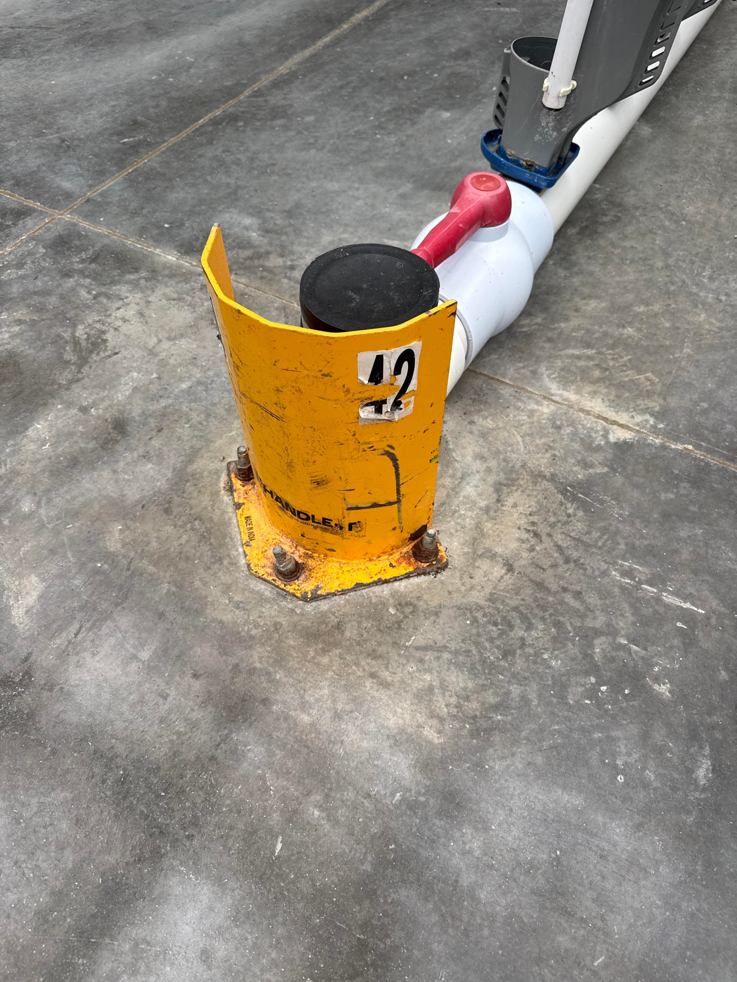 Lot of 200 Floor Mounted Safety Guards / Bollard Protectors