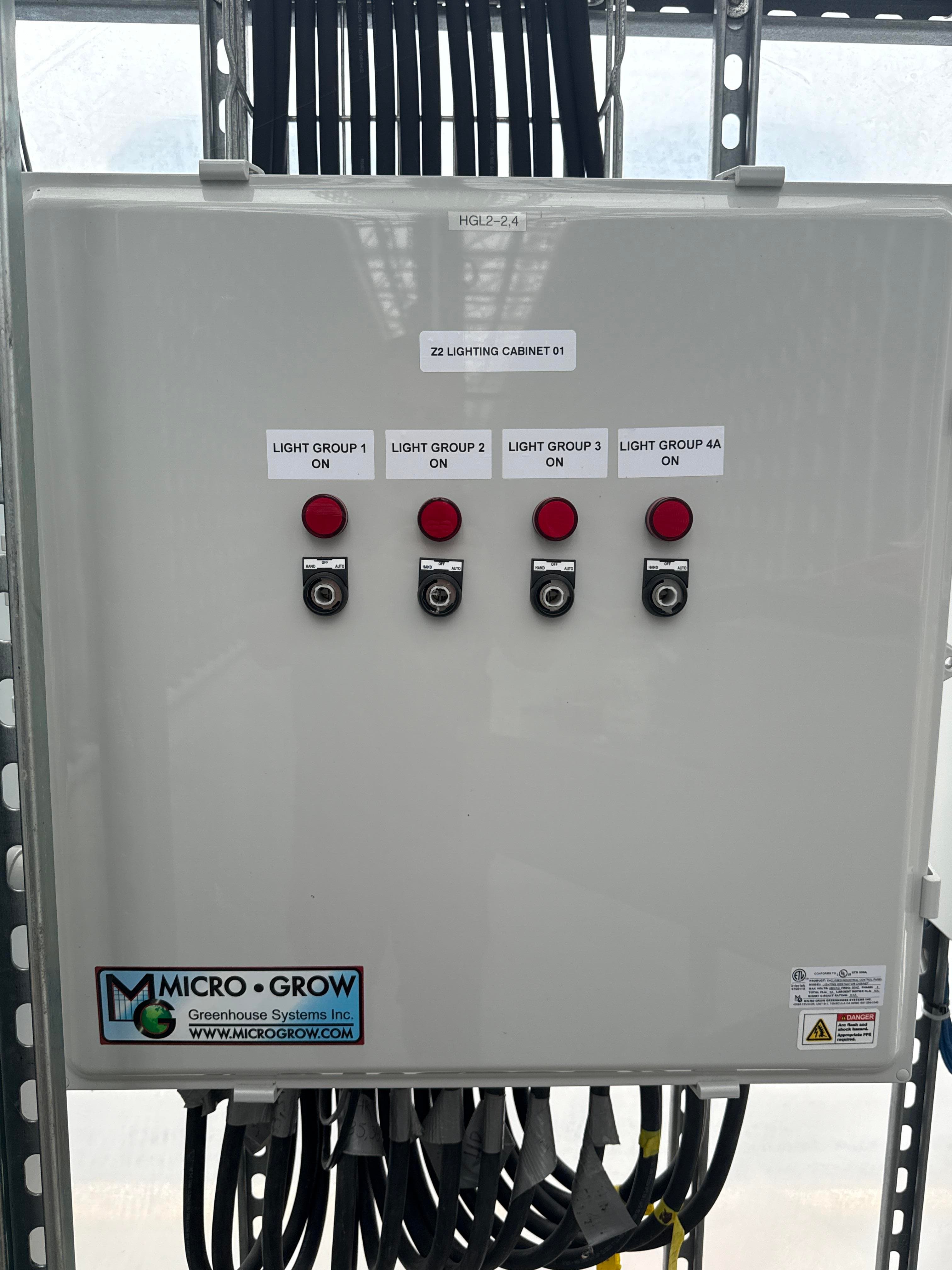 Micro Grow Z2 Lighting Cabinet 01 Multi Group Greenhouse Lighting Control Panel