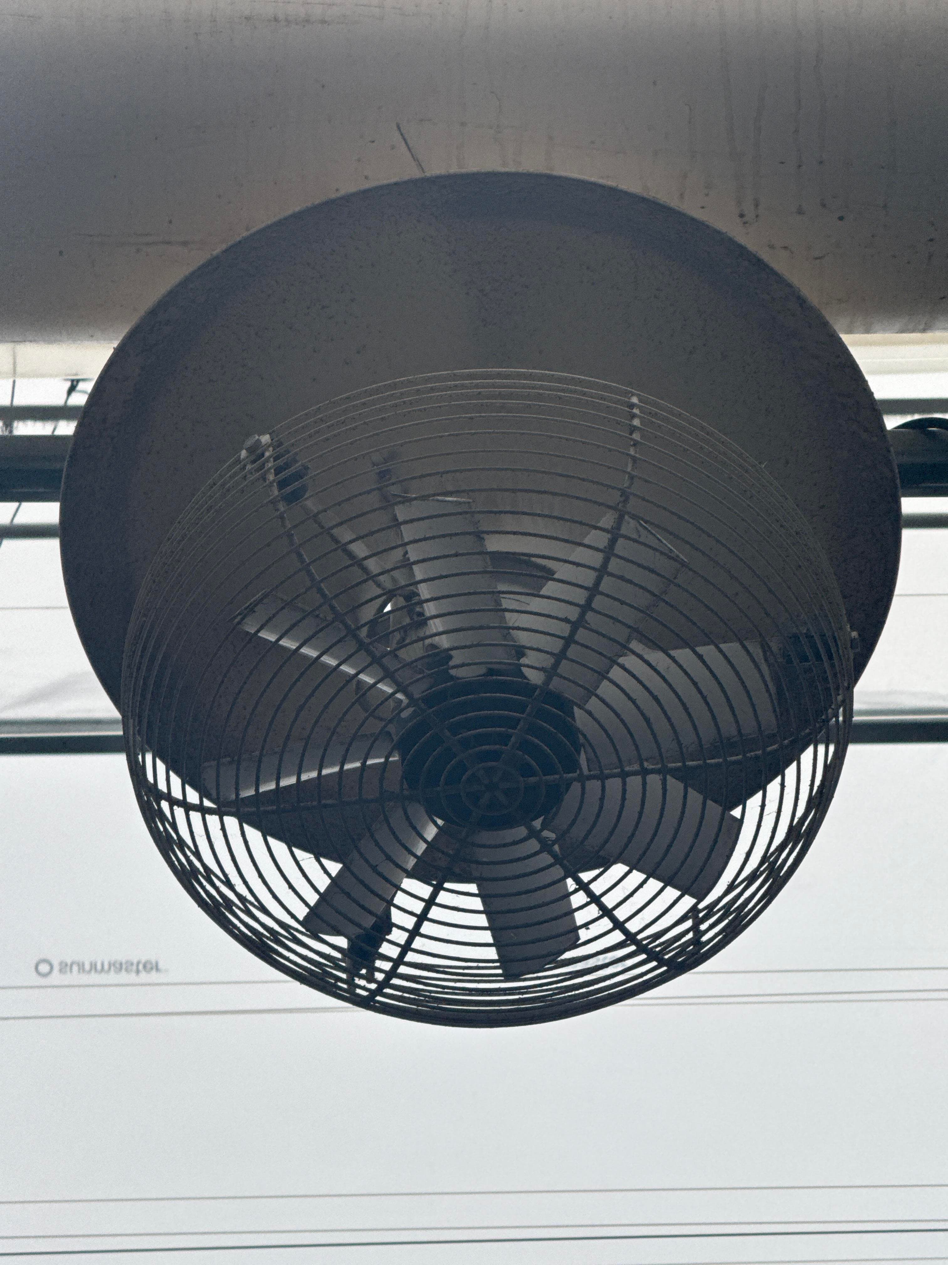 Package of 8 Greenhouse Ceiling Circulation Fans with Reflective Hoods