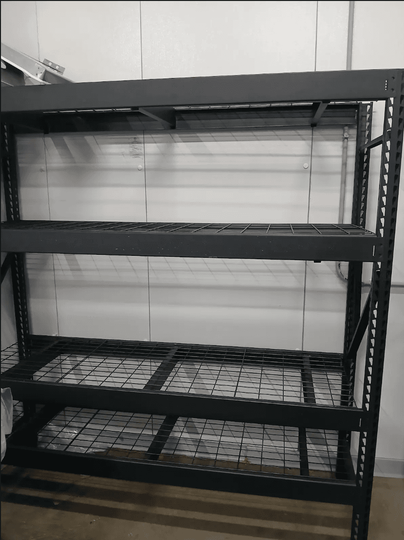 Lot of 4 - Heavy Duty Metal Shelving Units (Black) (Lot of 4)