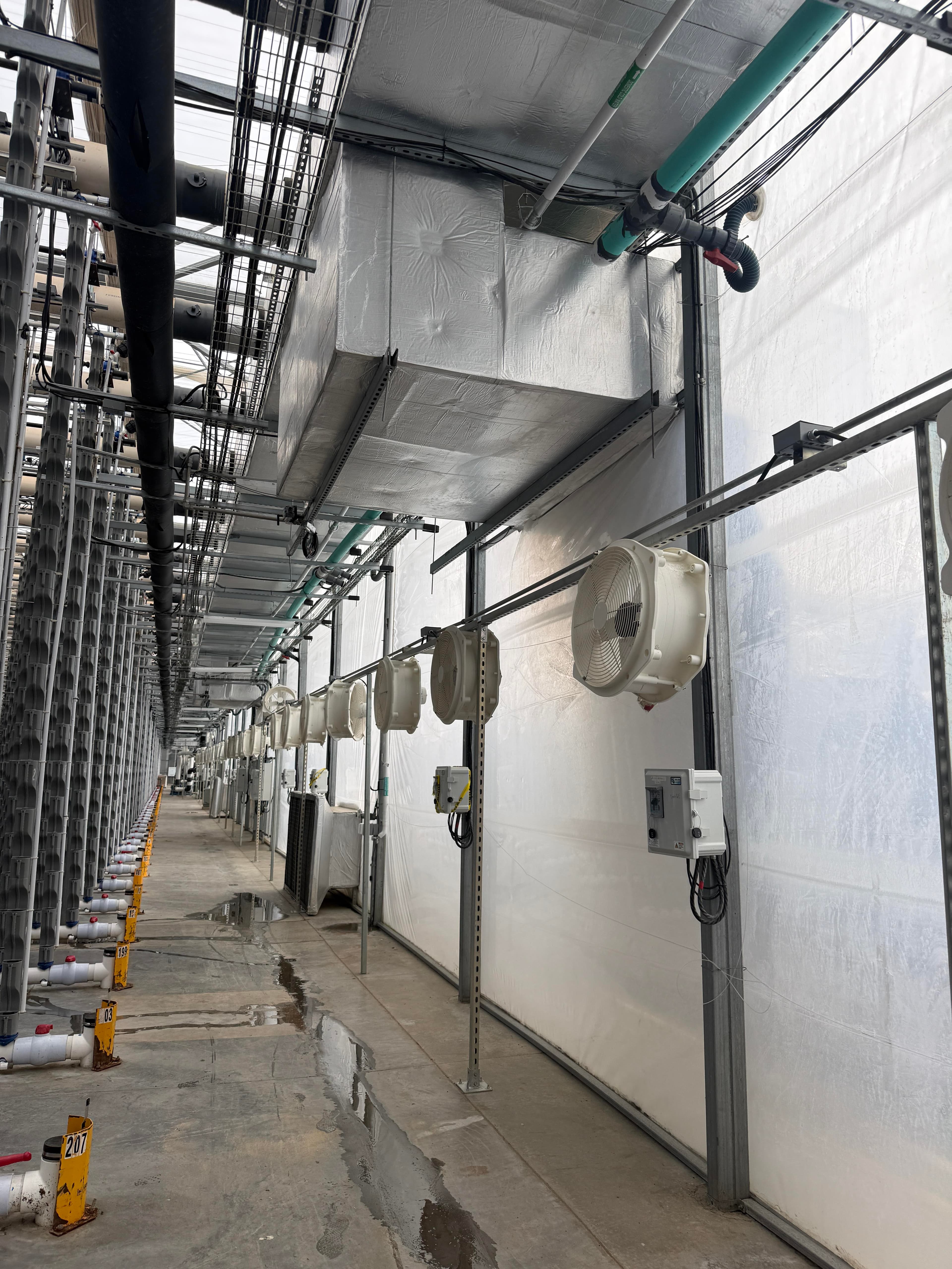 Qty 43 Multifan 18 in Greenhouse Circulation Fans, North Section Greenhouse 2