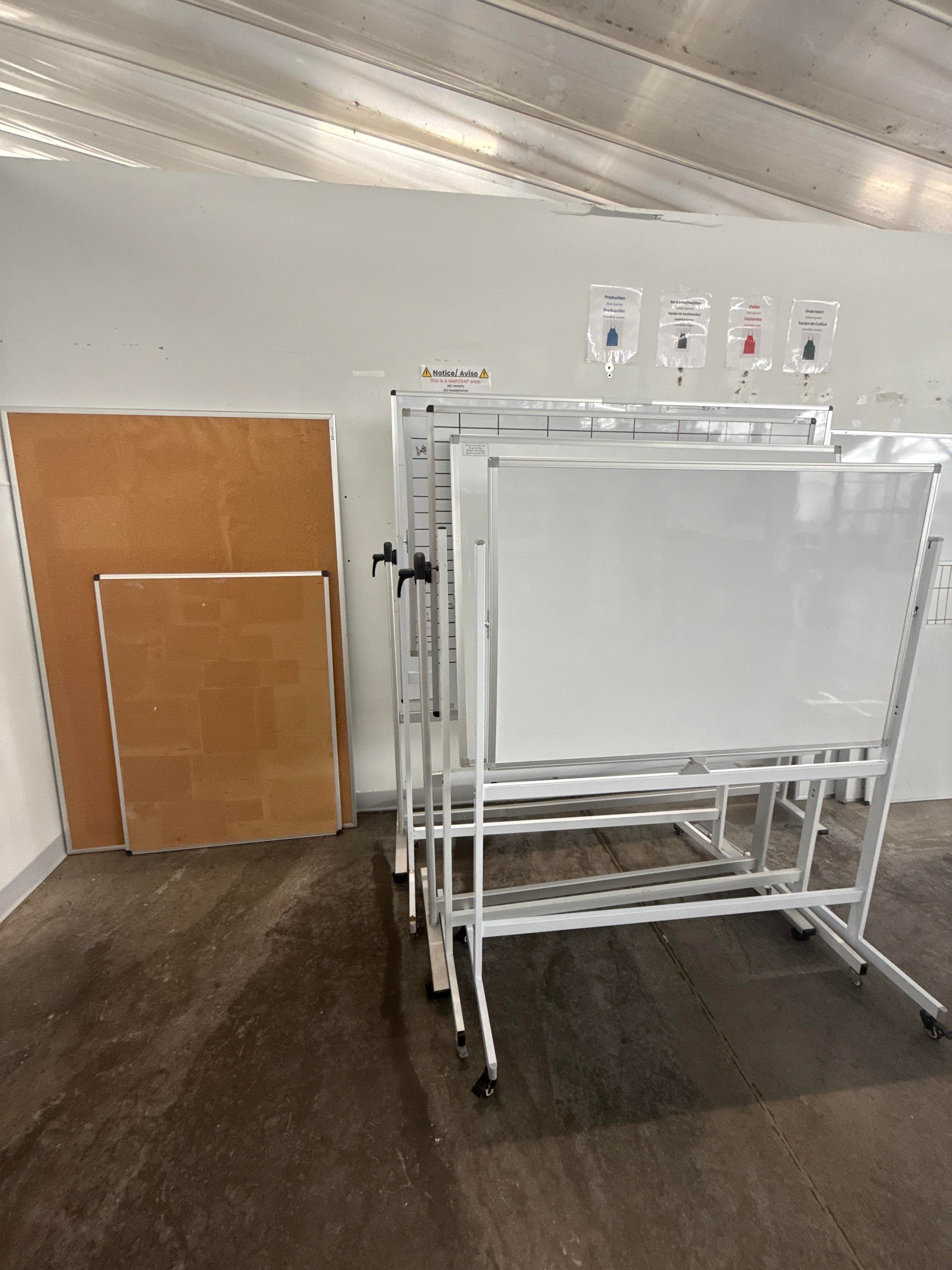 Rolling Whiteboards and Presentation Boards Assorted Mobile Units Lot