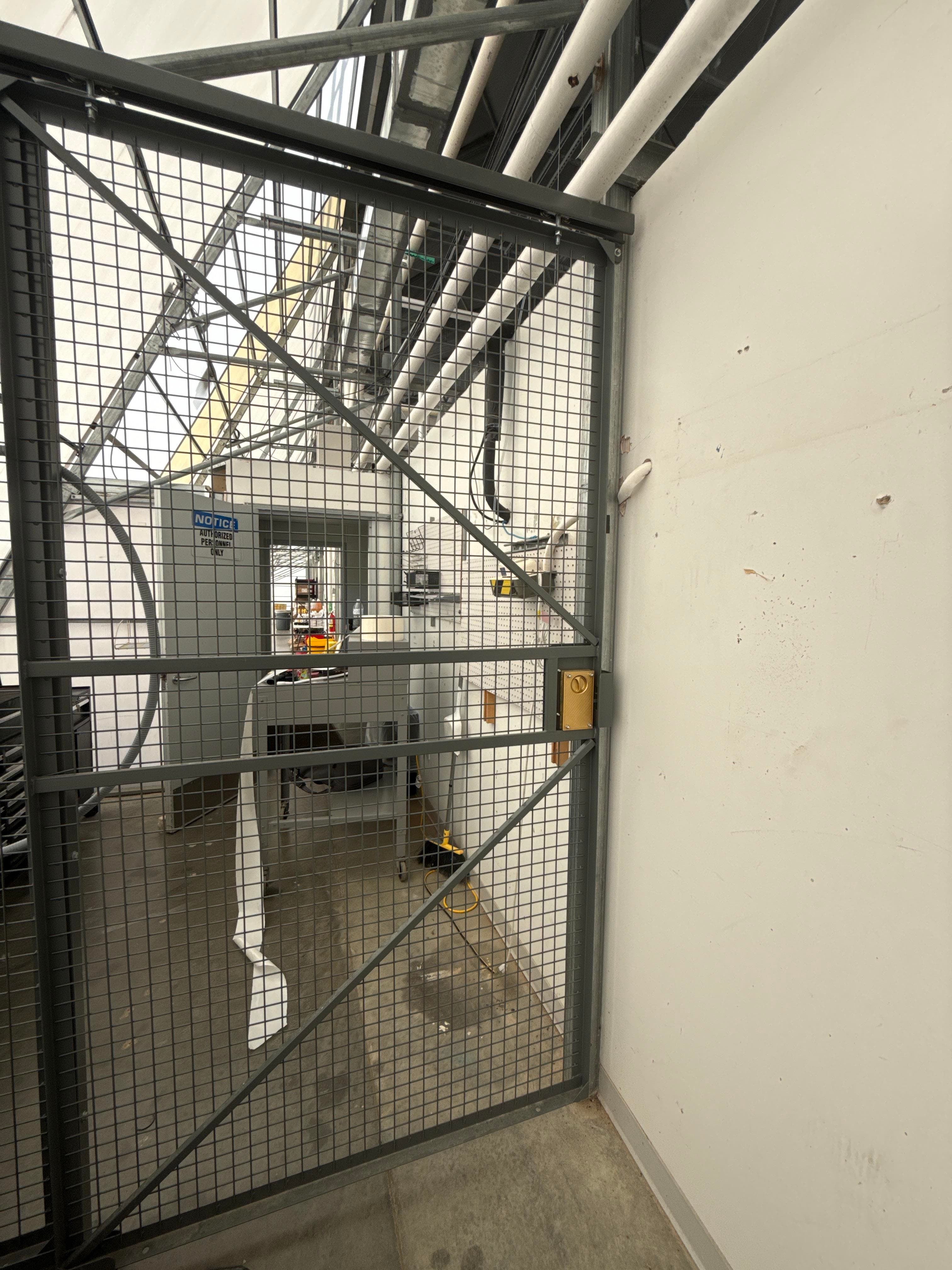 Steel Security Mesh Gate Door Assembly with Frame