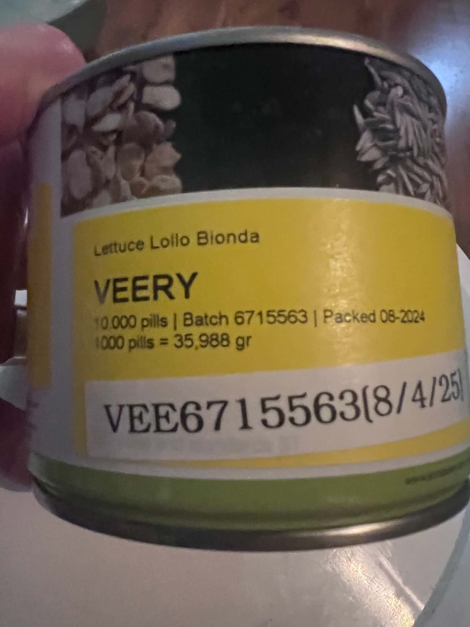 Lettuce Lollo Bionda - VEERY | 10,000 pills | Batch 6715563 | FOB Dallas, TX