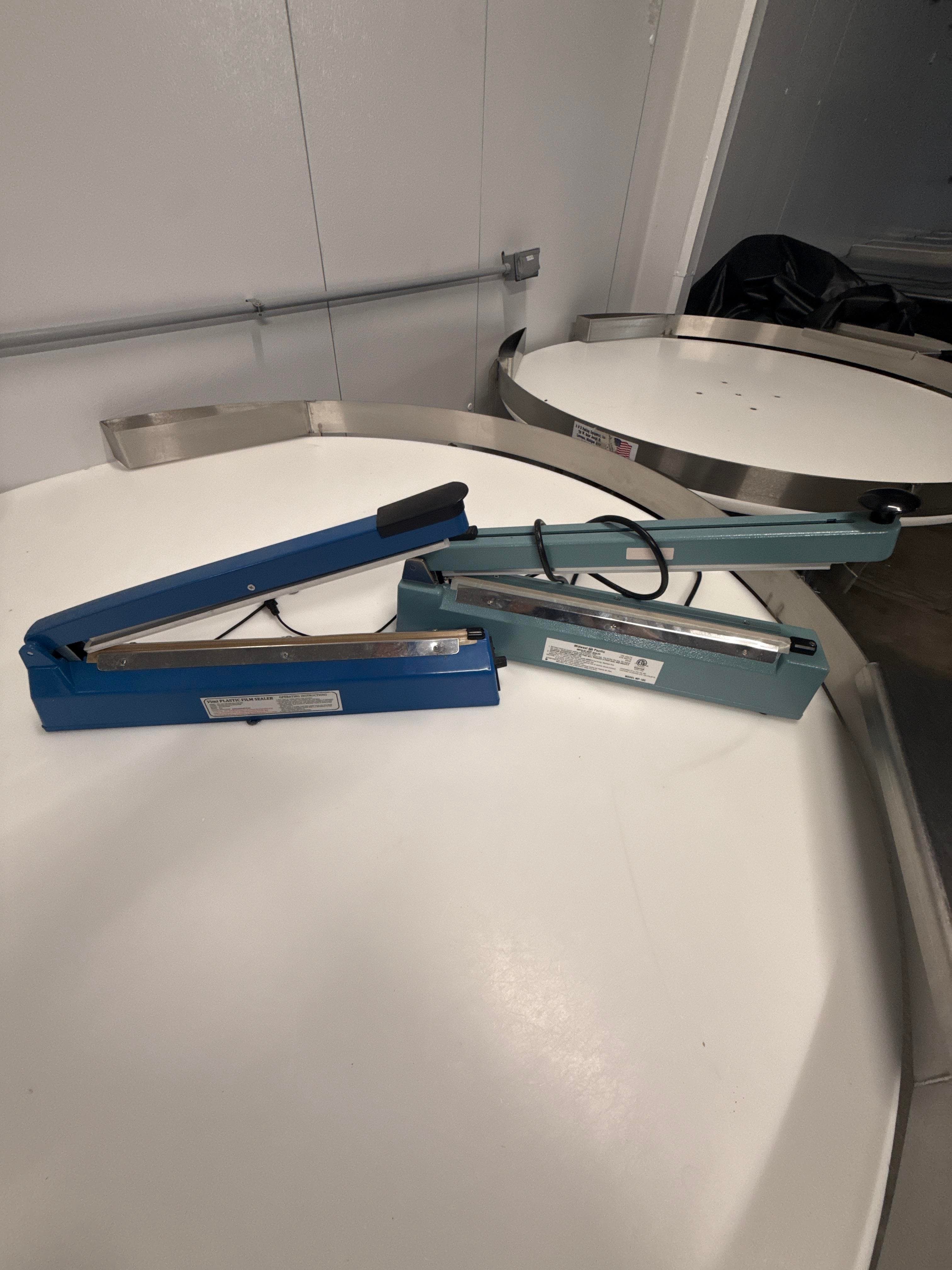 Two Impulse Heat Bag Sealers Commercial Poly Bag Sealers