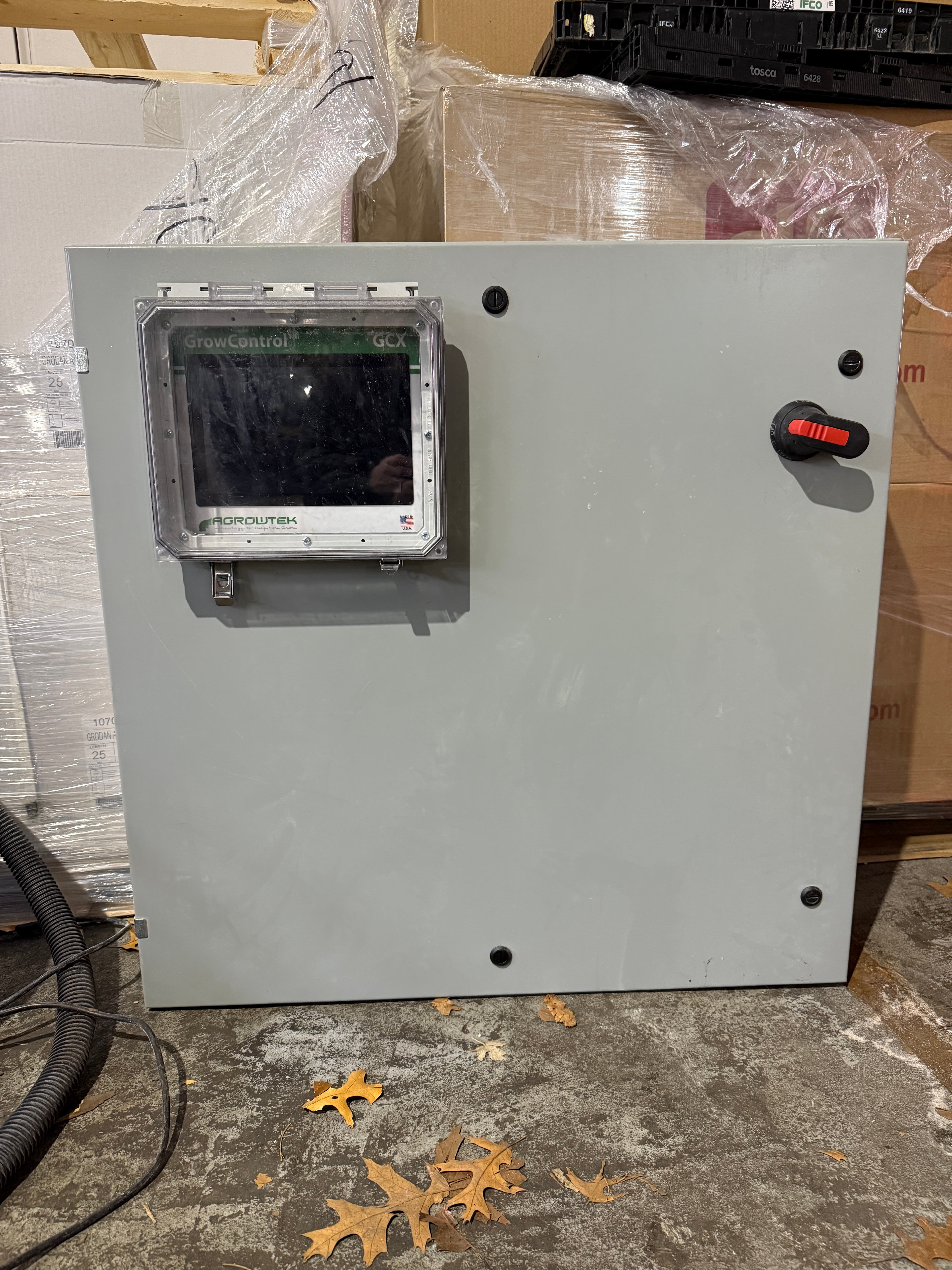 AgroTek GrowControl GCX Environmental Control Panel with SXC Climate Sensors