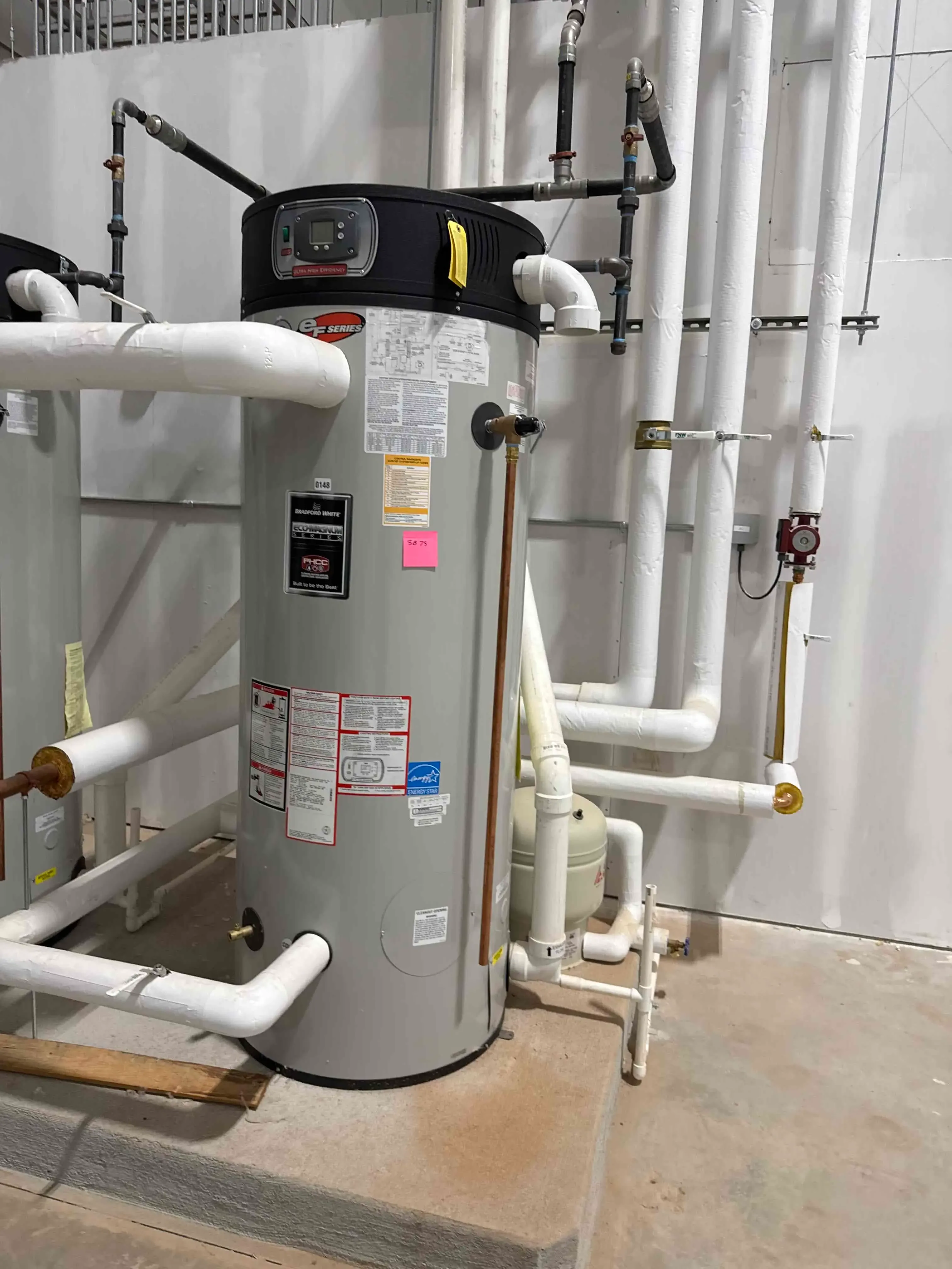 Bradford White Eco-Magnum Series EF Commercial Gas Water Heater, Energy Saver Model, High Efficiency, Natural Gas, 100 Gallon